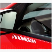 2 x Hoonigan Stickers-Cut Vinyl Decals for Car,Van,Truck,Laptop.External Signs for Bodywork or Outside of Windows